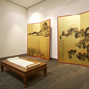 Qi Baishi’s Willows at the Riverside; Begonias Qi Baishi’s Willows at the Riverside; Begonias