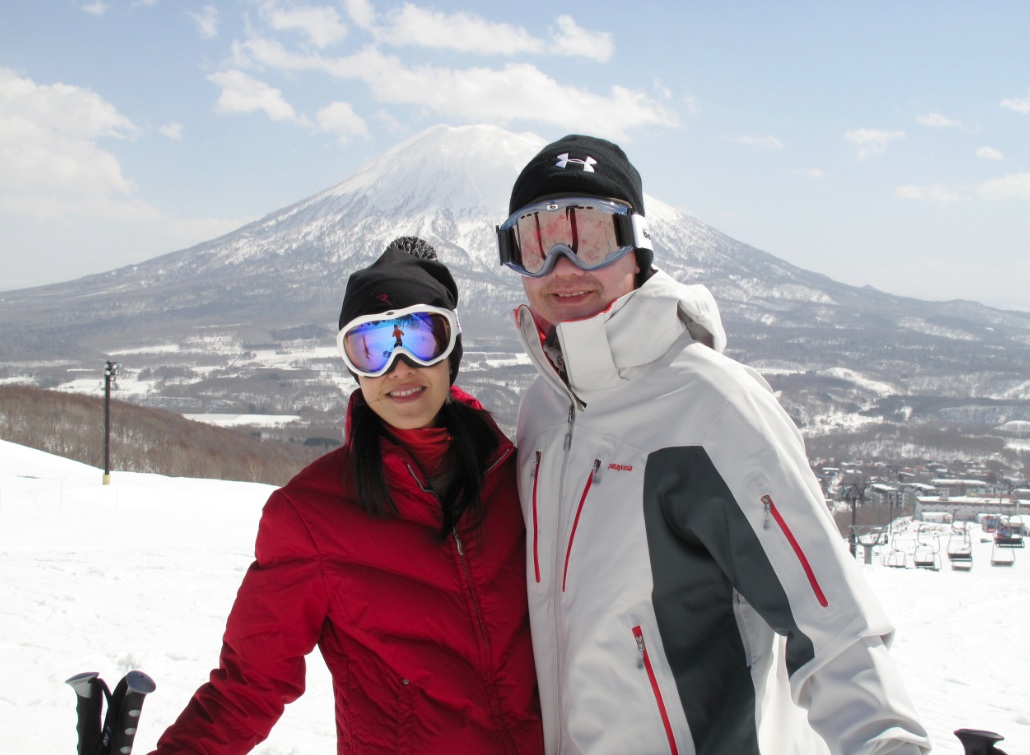 Linda Ting and David Ting in Niseko