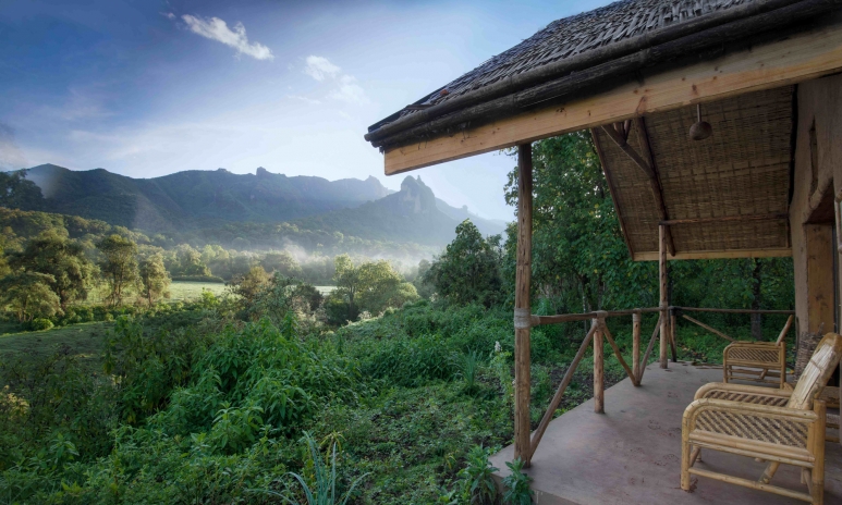 Bale Mountain Lodge  Side view & view of mountain - small.jpg