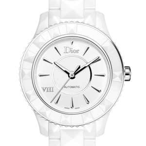 Dior VIII ディオール ユィット時計 白28mm ダイヤモンド文字盤 Dior