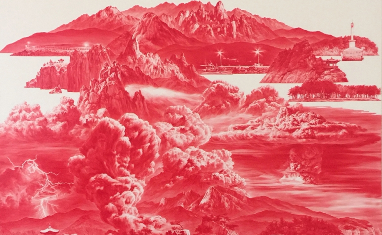 COVER - Lee Sea Hyun 李世賢 b.1967 Between Red &ndash; 015OCT01 紅色之間－015OCT01, 2015 Oil on linen 亞麻布面油畫 150 x 150 cm; 59 1_8 x 59 1_8 in.jpg